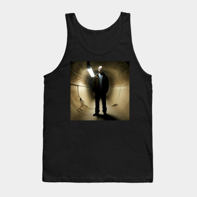 Waltuh White in a tunnel Tank Top by FromottaDesignz